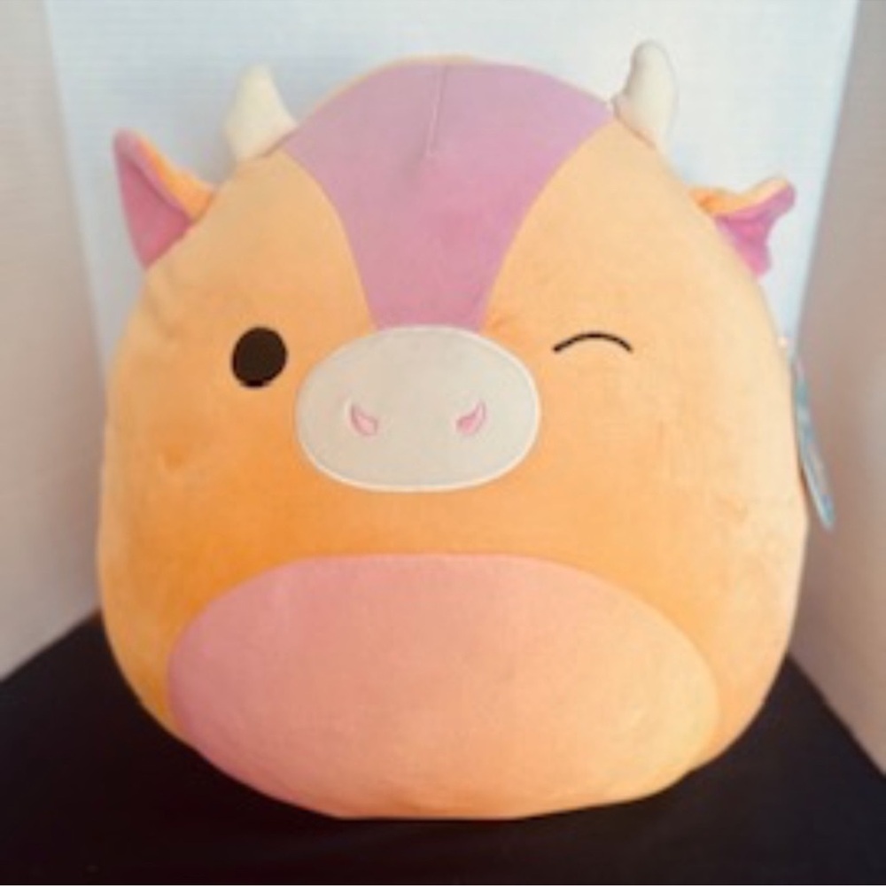 Squishmallows Peach & Light Pink Cow Plush